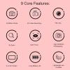 40MP 1080P Camera, 8X Zoom Anti Shake 4K HD Auto Focus Selfie Digital Camera for Beginner Multiple Scenes Recording (Light red) view 2