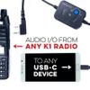BTECH APRS-K1 PRO Multi-Function Audio Interface Cable - USB-C Universal TNC Adapter with Built-In Auto PTT & Audio I/O - Compatible with APRSpro, APRSDroid view 2