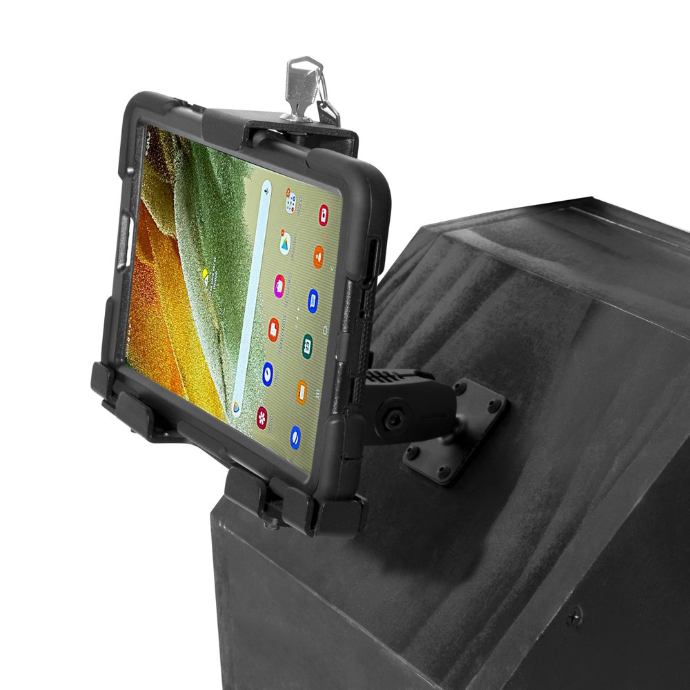 ARKON Mounts | Locking Tablet Holder with Case & USB Charger Samsung Galaxy Tab A7 Lite | TAB4220FI