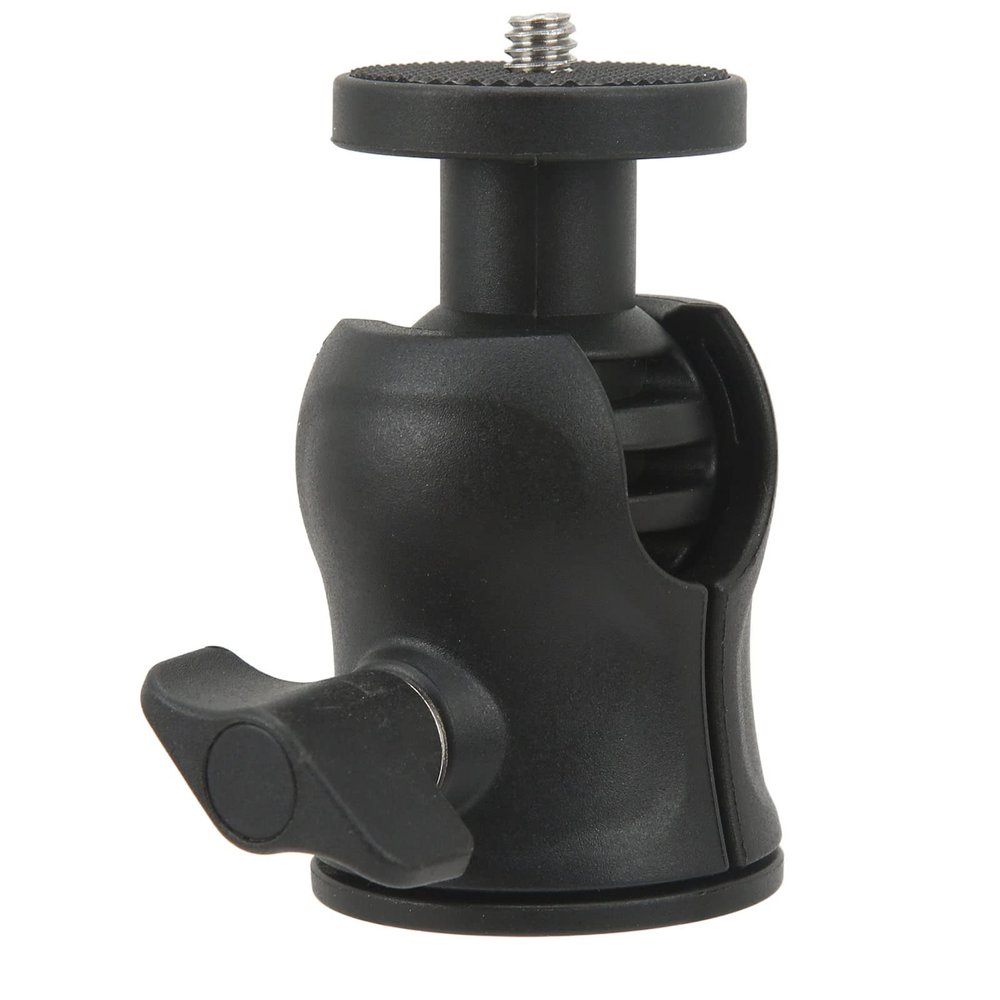 Tripod Ball Head, Ball Head ABS U Shaped Groove 360 Degrees Rotatable Tripod Head Ball Head Mount with 1/4in Screw for Phone Bracket, LED Photography Light, Microphone