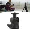 Tripod Ball Head, Ball Head ABS U Shaped Groove 360 Degrees Rotatable Tripod Head Ball Head Mount with 1/4in Screw for Phone Bracket, LED Photography Light, Microphone view 3