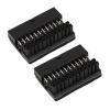 2 Pcs ATX 24 Pin 90 Degree Adapter, Motherboard 24Pin Female to 24pin Male Right Angle Extension Connector for Desktop PC Power Supply, Solid Pins, Prevents Accidental Damage view 1