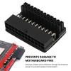 2 Pcs ATX 24 Pin 90 Degree Adapter, Motherboard 24Pin Female to 24pin Male Right Angle Extension Connector for Desktop PC Power Supply, Solid Pins, Prevents Accidental Damage view 4