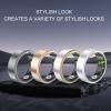 Smart Ring Fitness Tracker, Multi Sports Modes Water Resistant, Gesture Camera Control, Wearable Smart Ring with Charging Case for Men Women, Support Map Tracking, 24h view 4
