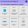 HP All-in-One Desktop Computer 2024, 21.5" FHD Display,32GB RAM, 1.5TB Storage (1TB SSD+500GB External Drive), Intel Celeron Processor, Webcam, RJ-45, Keyboard & Mouse, Marxsol-DVD +/-RW, Win 11 Pro view 3