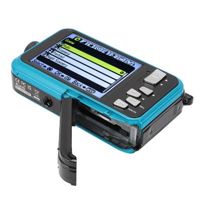 4K Auto Focus Camera Underwater with 56MP Resolution 64G Memory Card Dual Screen for Exploring & Recording (Blue)