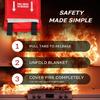 Signature Series Fire Blanket | Flame Suppression Fiberglass Blanket for Home & Kitchen Safety | Ultimate Fire Protection Blankets That Never Expire view 3