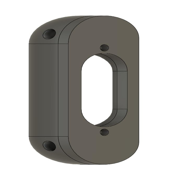 Angled Doorbell Mount compatible with Reolink Video Doorbell (70-Degree, Black, Hardwire Gen1)