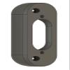 Angled Doorbell Mount compatible with Reolink Video Doorbell (35-Degree, Black, Hardwire) view 1