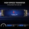 GAMERKING 512GB M.2 NVME SSD 2280 PCIe 3.0 Gen 3 x4, Internal Solid State Drive up to 2600MB/s 3D NAND Flash M Key Low Power Consumption Disk, Upgrade Storage for Desktop, Laptop view 2
