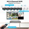 4K PT PoE Outdoor Wired Security Camera System Home Wired Cameras Video Surveillance view 4