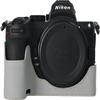 BMAOLLONGB Z5 II/Z6 II Case, Handmade Genuine Real Leather Half Camera Case Bag Cover for Nikon Z5 II/Z6 II Bottom Opening Version With Neck And Hand Strap (White) view 1