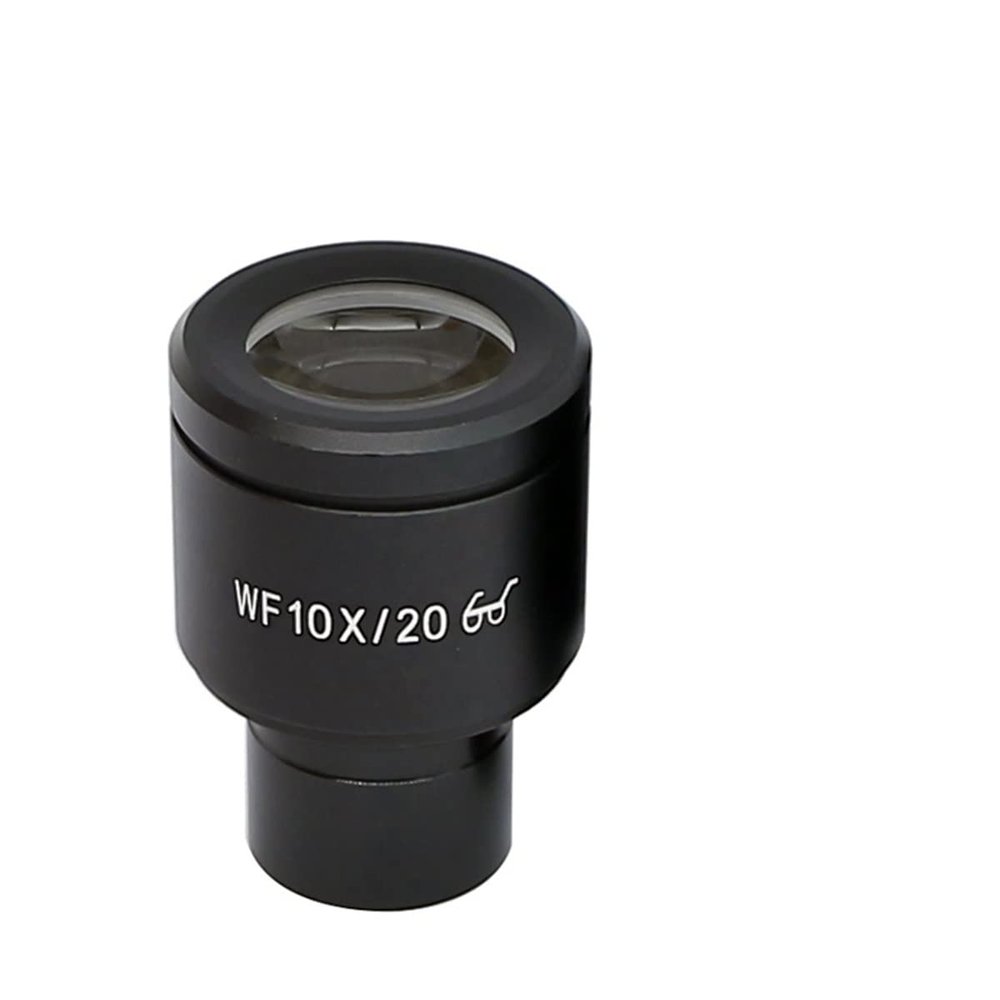 Microscope Accessories Kit WF10X High Eye-Point Microscope Eyepiece Field of View 20mm Eyepiece Mounting 23.2mm for Biological Microscope, with or Without Reticle Scale(1 PC with Scale)