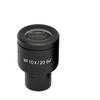 Microscope Accessories Kit WF10X High Eye-Point Microscope Eyepiece Field of View 20mm Eyepiece Mounting 23.2mm for Biological Microscope, with or Without Reticle Scale(1 PC with Scale) view 1
