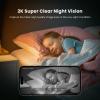 AMOROM 2K Pan-Tilt Indoor Security Camera, 360 Pet/Dog Monitoring, Motion Tracking, Night Vision, 2-Way Audio, Motion Alerts, Compatible with Alexa & Google Assistant (2.4GHz & 5GHz) view 3