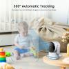 AMOROM 2K Pan-Tilt Indoor Security Camera, 360 Pet/Dog Monitoring, Motion Tracking, Night Vision, 2-Way Audio, Motion Alerts, Compatible with Alexa & Google Assistant (2.4GHz & 5GHz) view 4