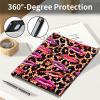 AIRWEE Keyboard Case for iPad Pro 12.9 inch 6th Generation 2022,for iPad Pro 12.9" 5th Gen 2021/4th Gen 2020 Case with Keyboard & Pencil Holder,Clear Rotate Stand for iPad 12.9 Pro Case,Leopard Lips view 4