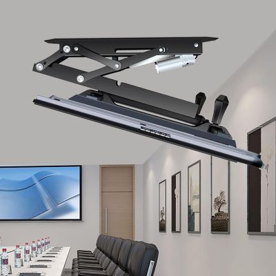 Electric Ceiling TV Mount - Motorised TV Bracket, Motorised TV Lift Fits 32-70 Inch TVs, Electric TV Ceiling Mount with Remote Control and Switch Control, Motorized TV Stand