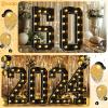 Pooqla 4 FT Light Up Marquee Numbers, Black Marquee Number Lights 4 Feet Tall for 6th 16th 60th Birthday, Giant Letter Big Mosaic Numbers for Balloons Party Anniversary Wedding Decorations, Number 6 view 3