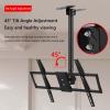 Ceiling TV Mount Bracket - Mabaliwan NGA Katayag NGA Ceiling TV Mount, Naan-Anay A Panaggunay NGA Kisame A TV Mount para Iti 45-80 Pulgada A TV, Swivel Ken Tilt Stand view 4