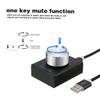 Docooler USB Volume Control, PC Computer Speaker Audio Volume Remote Controller Knob with 1-Key Mute Function, Support Rotation Volume Adjust for PC, Laptop - Silver view 3