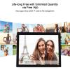 15 Inch HD Smart Digital Photo Frame, Living Room Office Digital Photo Album, Colourful Electronic Photo Frame Advertisement Machine for Birthdays Parties Wedding Parties (US Plug) view 4