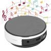 ASHATA Bone Conduction Speaker, True Speakers Mini Portable Stereo Sound Portable Speaker Music Player for Home Outdoor Travel, Suction Cup Base (Silver) view 4