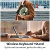 AIRWEE Keyboard Case for iPad Pro 12.9 inch 6th Generation 2022,for iPad Pro 12.9" 5th Gen 2021/4th Gen 2020 Case with Keyboard & Pencil Holder,Clear Rotate Stand for iPad 12.9 Pro Case,Tree Roots view 3