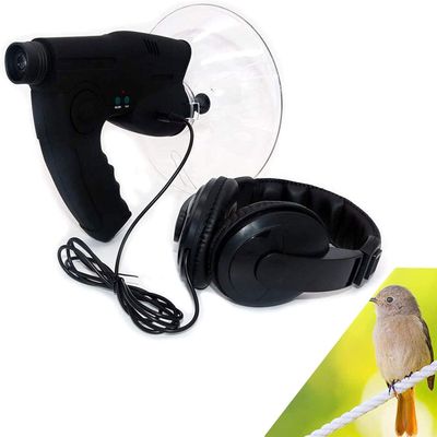 IGZVMBO Monocular 8X Bionic Ear Magnification Monocular Sound Amplifier Portable Parabolic Microphone Monoculars Nature Observing and Listening Digital Device for Outdoor