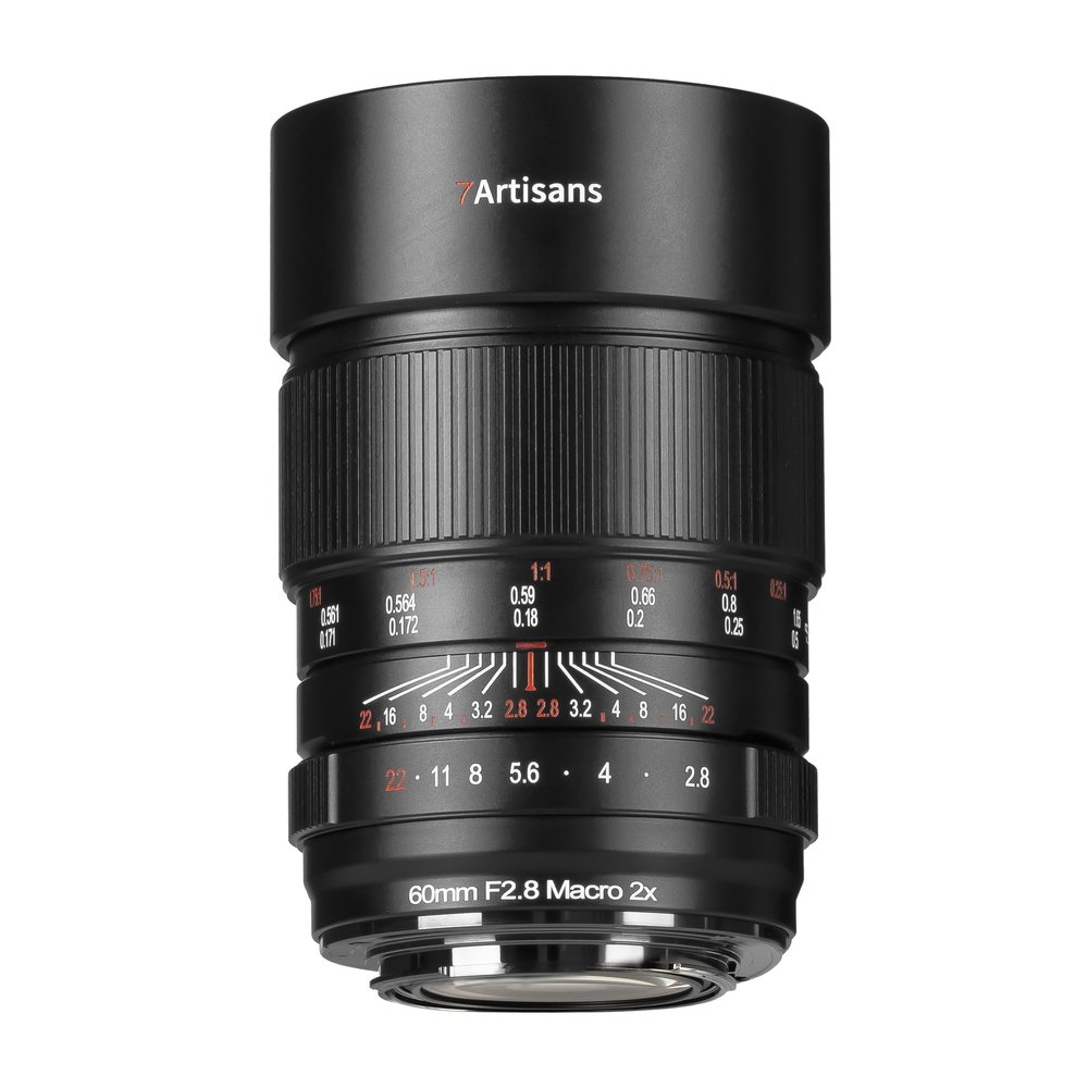 7artisans 60mmF2.8 Macro 2X Manual Focus Full Frame Mirrorless Camera Lens Compatible for Nikon Z-Mount Cameras Z5 Z6 Z6II Z7 Z7II Z9 etc.