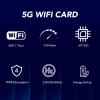 Wi Fi Card, Tri Band PCIE Wirelesss Adapter PC Wirelesss Network Card with 8DB Antenna, Bluetooth5.3, 5400Mbps Wirelesss Speed, Support for for for Openwrt view 2