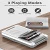 Cassette Player Recorder Converter,Record to Cassettes/USB/SD Card via Mic, Portable Cassette to MP3 Music via U Disk/SD Card or PC, Cassette Tape Player with Headphone Jack,Retractable Handle (White) view 2