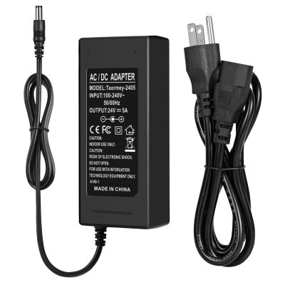 Taormey 24V 5A Power Supply AC/DC Adapter 120W Universal Regulator Driver