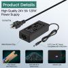 Taormey 24V 5A Power Supply AC/DC Adapter 120W Universal Regulator Driver view 3