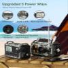 Emergency Radio, Real 12000mAh Long Lasting, Hand Crank for Emergency Power, AM/FM/SW/ 7 NOAA Weather Bands,SOS, Cell Phone Charger, Bright Flashlight, Portable Solar Radio for Outdoor/Survival Kit view 3