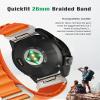 Alpine Quickfit-Band for Garmin Fenix 8 51MM/7X/6X Pro/6X Sapphire/5X/5X Plus/Fenix 3,26MM Quickfit Adjustable Sport Nylon Loop Bands for Garmin (ArmyGreen) view 2
