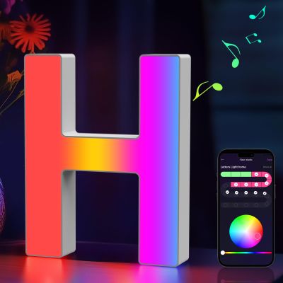 Light Up Letters Marquee Letter LED Lights Music Sync RGB Color Changing