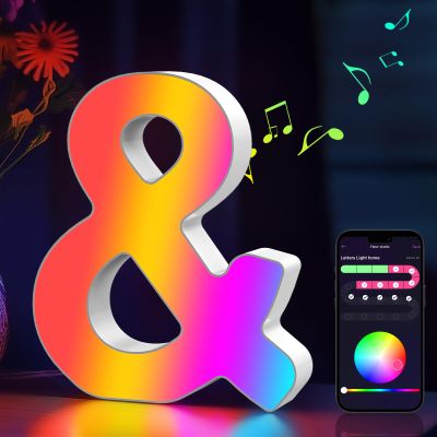 Light Up Letters Marquee Letter LED Lights Music Sync RGB Color Changing