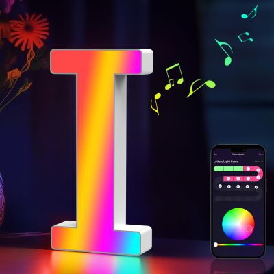 Light Up Letters Marquee Letter LED Lights Music Sync RGB Color Changing