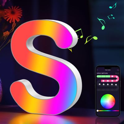 Light Up Letters Marquee Letter LED Lights Music Sync RGB Color Changing