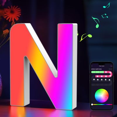 Light Up Letters Marquee Letter LED Lights Music Sync RGB Color Changing