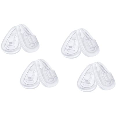 Firtox Replacement Nose Pieces Nose Pads for Oakley Socket Ti OX5019/Socket 5.0 OX3217/Socket 5.5 OX3218/Steel Plate OX3222/Contrail OO4147 Glasses - 4 Pairs