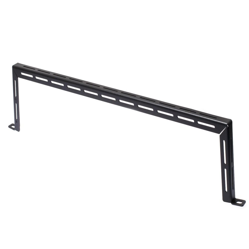 19" L-Shaped Cable Strain Relief Bracket, 4" Offset
