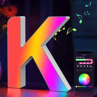 Light Up Letters Marquee Letter LED Lights Music Sync RGB Color Changing