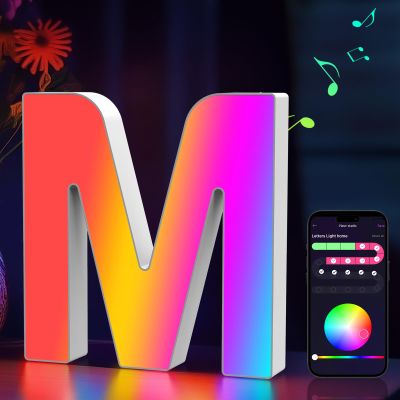 Light Up Letters Marquee Letter LED Lights Music Sync RGB Color Changing
