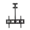 Adjustable Ceiling TV Mount Bracket, Tilt Swivel Telescopic Bracket Fits 32-70 Inch TVs, Fit Flat and Vaulted Ceiling, with Loading 40kg/88Lbs view 1