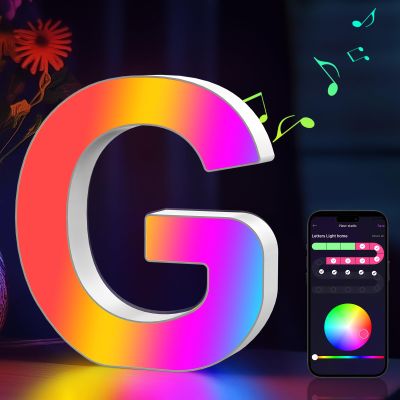 Light Up Letters Marquee Letter LED Lights Music Sync RGB Color Changing