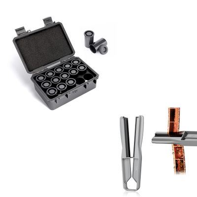 JJC Heavy Duty 35mm Film Case, IP67 Waterproof and Light-Sealed Film Roll Holder, with Durable Film Squeegee for 35mm 135 Film