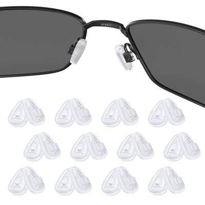 Firtox Replacement Nose Pieces Nose Pads for Oakley Socket Ti OX5019/Socket 5.0 OX3217/Socket 5.5 OX3218/Steel Plate OX3222/Contrail OO4147 Glasses - 12 Pairs