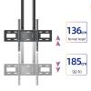 tv Wall Mount,Wall Mount tv Bracket, Ceiling TV Mount, Adjustable TV Mount Bracket, 2 Post Single Screen TV Mount, Tilt TV Mount for 55-120 Inch TVs, Ceiling Mount, Max 900x600mm view 4